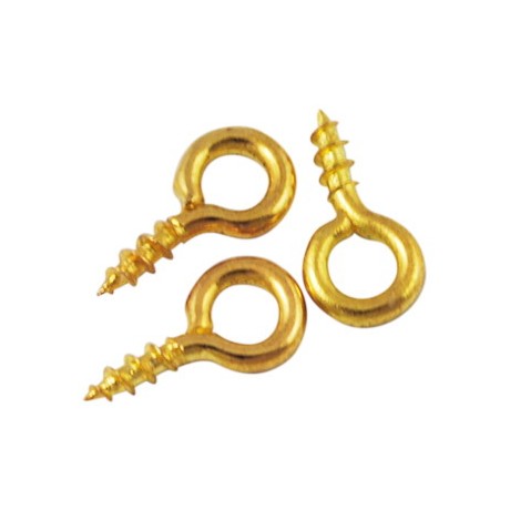 Øsken til anboret perle guld 1 mm - 15 stk