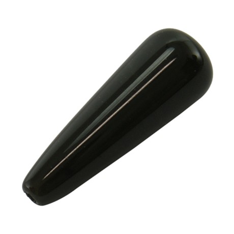 Anboret lang dråbe 25/1 mm SORT - 2 STK