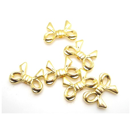 Sløjfe 14 mm guld - 6 stk