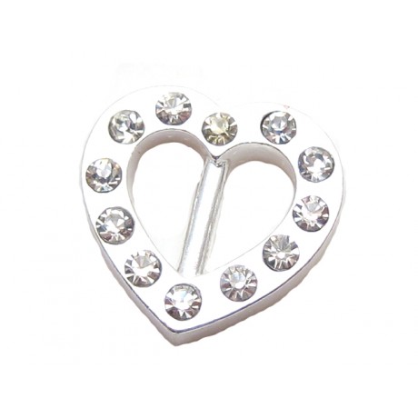Hjerte til bånd / spænde 16 mm