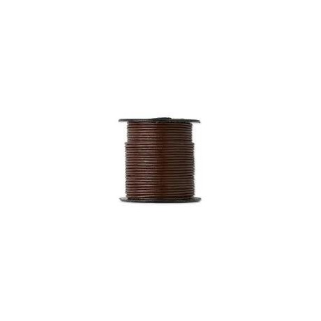 Læder snøre 1 mm  Brun / coffee - 10 m