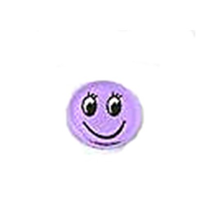 Smiley med flad bagside 12 mm Lilla  - 1 par