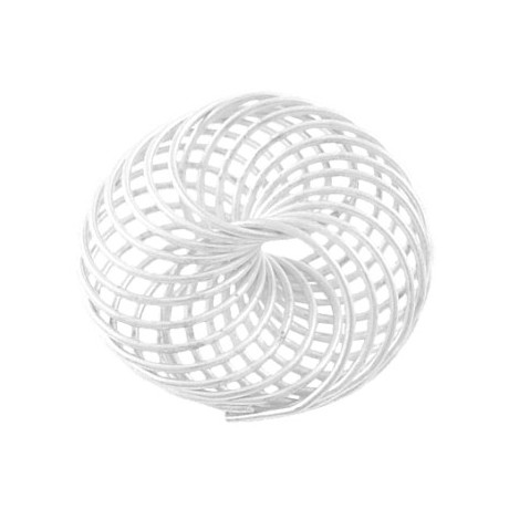 Wire perle sølv 22 mm - 2 stk