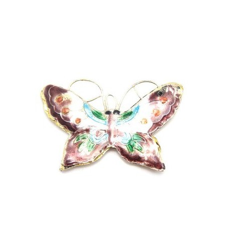 Cloisonne sommerfugl Brun