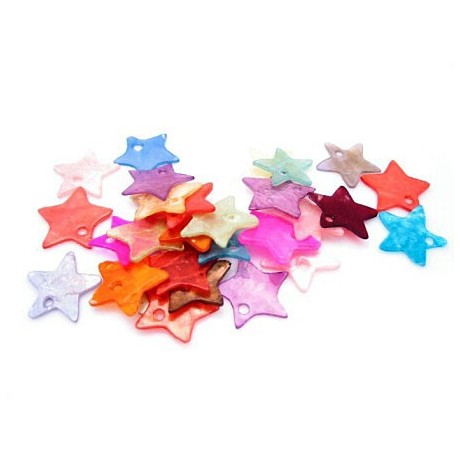 Shell stjerne 14 mm - 30 stk