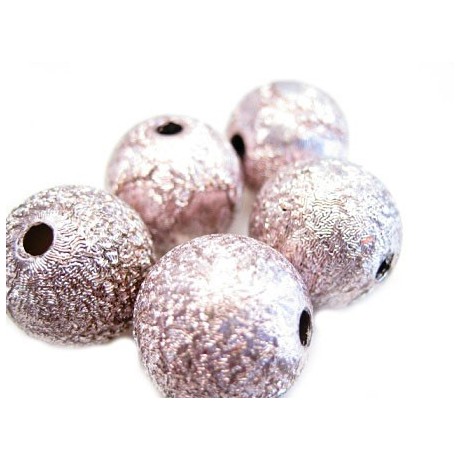 Silkebørstet lys rosa 12mm  - 2 stk