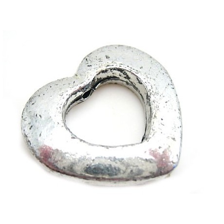 Sølv hjerte 30mm