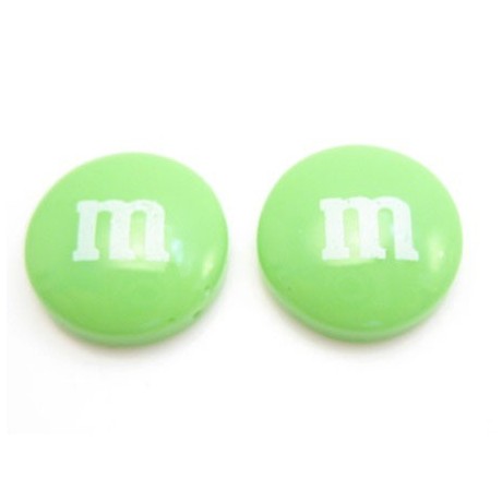 M & M   14 mm lime - 2 stk