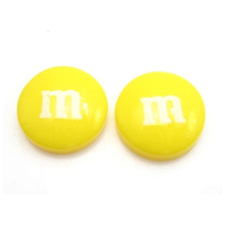 M & M   14 mm gul - 2 stk