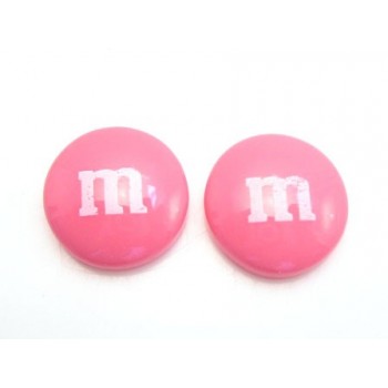 M & M   14 mm pink - 2 stk