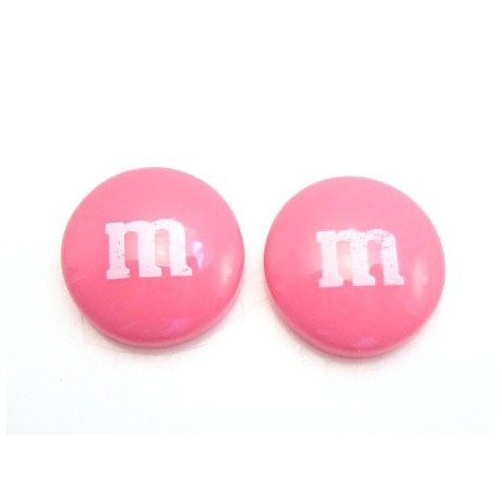 M & M   14 mm pink - 2 stk