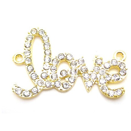 LOVE forbindelses led Guld - 36 mm