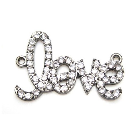 LOVE forbindelses led sort - 36 mm