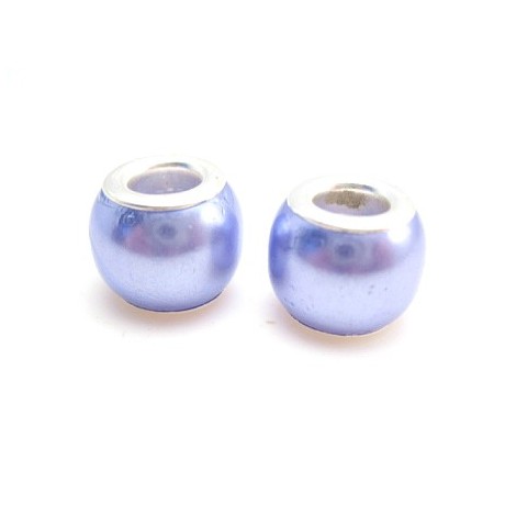 Voks perle led 11 / 5 mm - 2 STK - LILLA