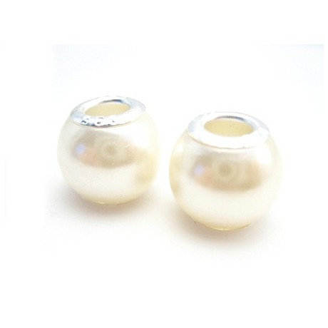 Voks perle led 11 / 5 mm - 2 STK - HVID