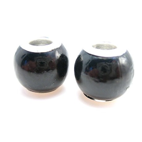 Voks perle led 11 / 5 mm - 2 STK - SORT