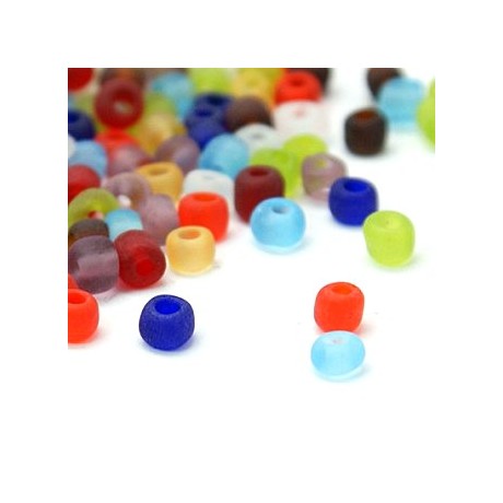Seed bead mix frosted 4 /  - 1,5 mm 25 g