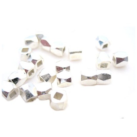 Nugget 3,5 / 1,5 mm sølv - 35 stk