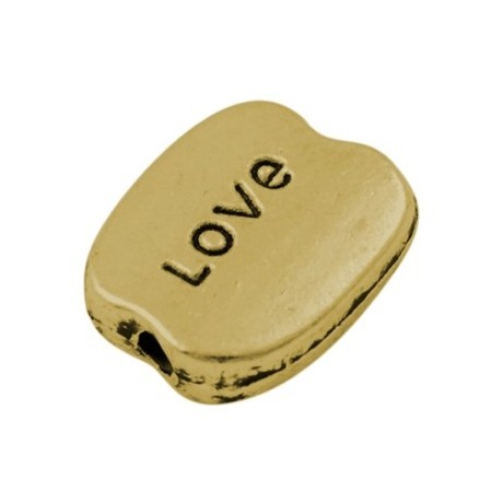 Perle LOVE guld 10 / 1,5 - 4 STK