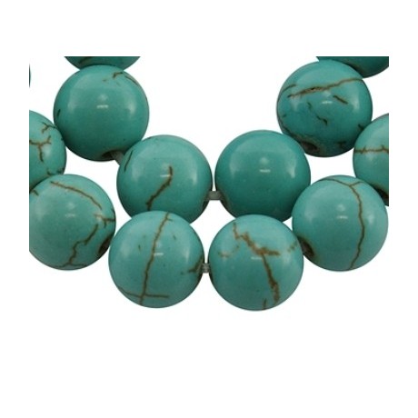 Howlite turkis  8 / 1  mm  -  8 stk