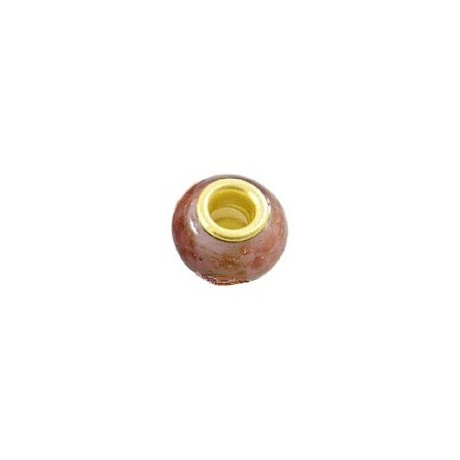 Glas led med guld kerne 14 / 5 mm - lilla