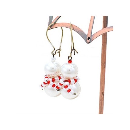 Snemand øreringe - lav selv