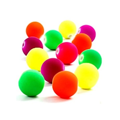 Neon perler 10 / 2 mm - 20 stk