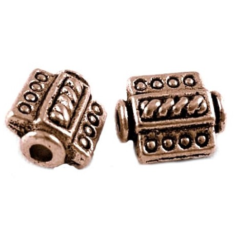 Kobber perle 9 / 2 mm - 8 stk