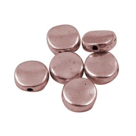 Kobber perle 7 / 1 mm - 10 stk