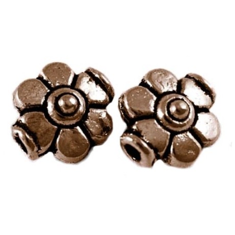 Kobber blomst 9 / 1,5 mm - 10 stk