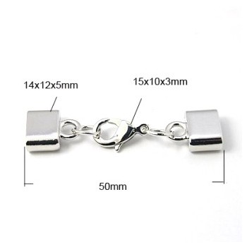 Låsesæt med enderør sølv...