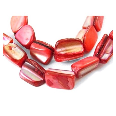 Musling perle rød 10 mm - 20 stk