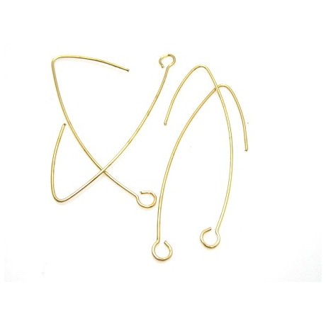 Ørering guld  36 mm - 2 par
