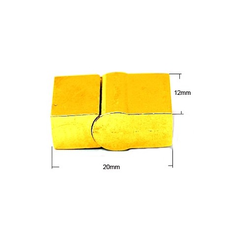 Slide lås med magnet guld 20 mm / 4,5 x 9