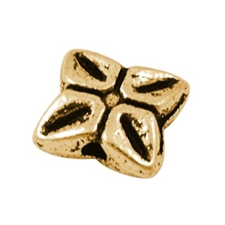 Perle tibet guld 7,5 / 1 mm - 16 stk