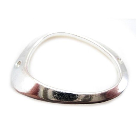 Sølv plate vedhæng 33 mm