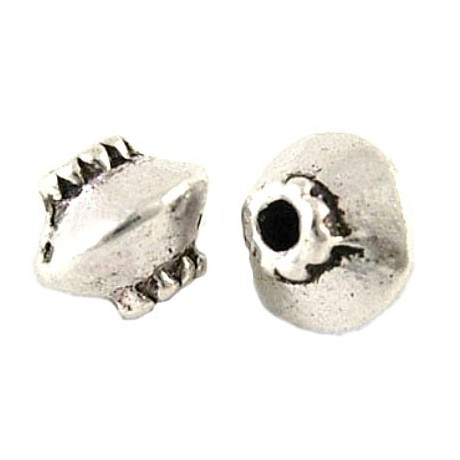 Tibet antik sølv perle 5 mm - 14 stk