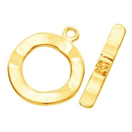 Bidsel lås guld -  let bølget