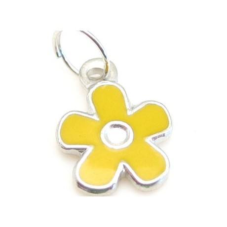 Blomst med gul emalje