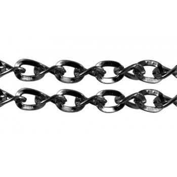 Kæde Sort 5 mm- pr 1 m løbende