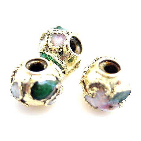 Rund 6mm guld  - 10 stk