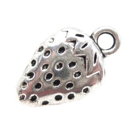 Jordbær i tibet sølv 17 mm