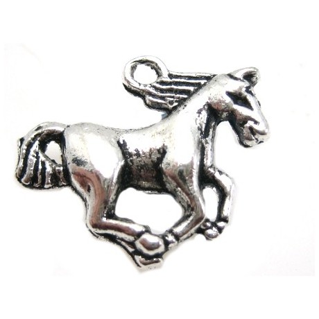 Hest i tibet sølv 22 mm