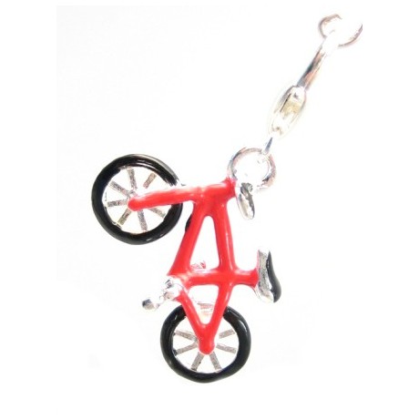 Cykel vedhæng med hjerte karabin lås 38 mm