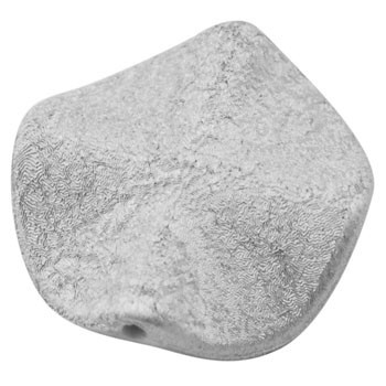 Silkebørstet sølv perle 26...