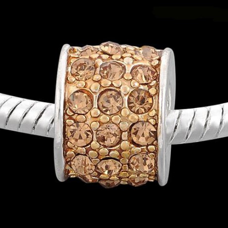 Led med brune stene 11 / 6,5 mm