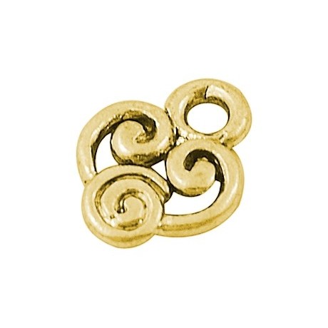 Vedhæng guld 10 mm - 10 stk