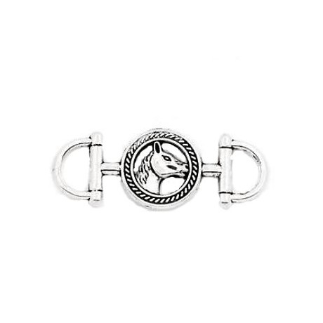 Flot hest med stigbøjler til armbånd - 4,3 cm - SE FOTO