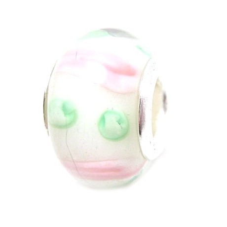 Glas led / charms i flotte lyse farver