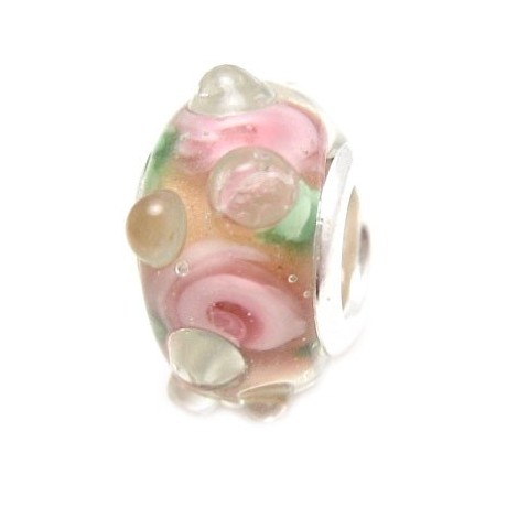 Glas led / charms flot i rosa